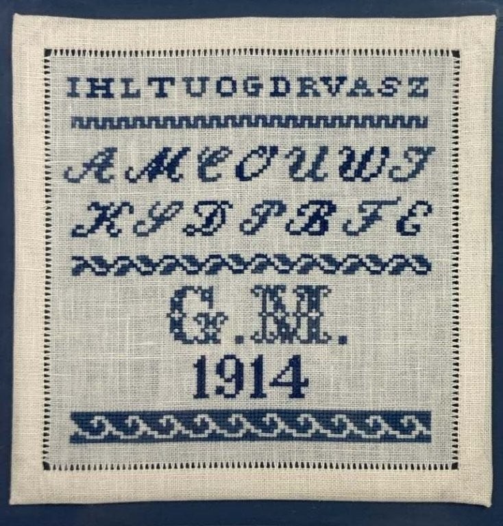 1914 Needlepoint Sampler - 2