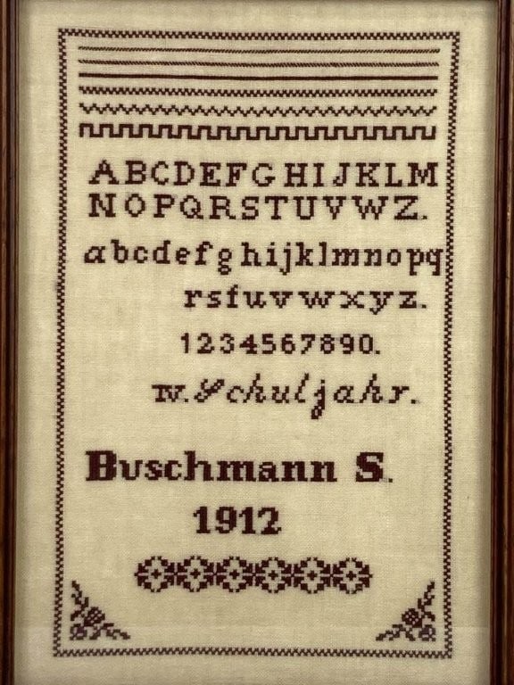 1912 Needlepoint Sampler - 2