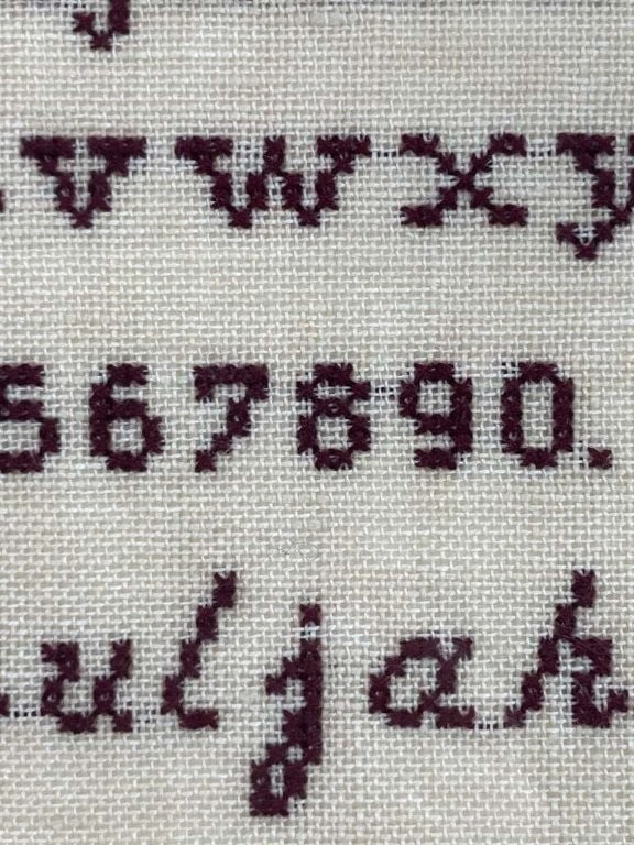 1912 Needlepoint Sampler - 4