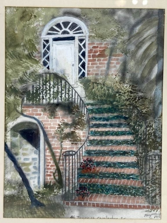 Signed, Charleston, Hand-Colored Print - 2