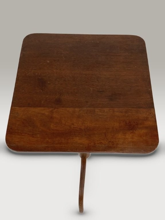 Tilt-Top Mahogany Candle Stand - 2