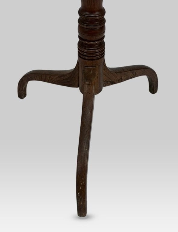 Tilt-Top Mahogany Candle Stand - 4