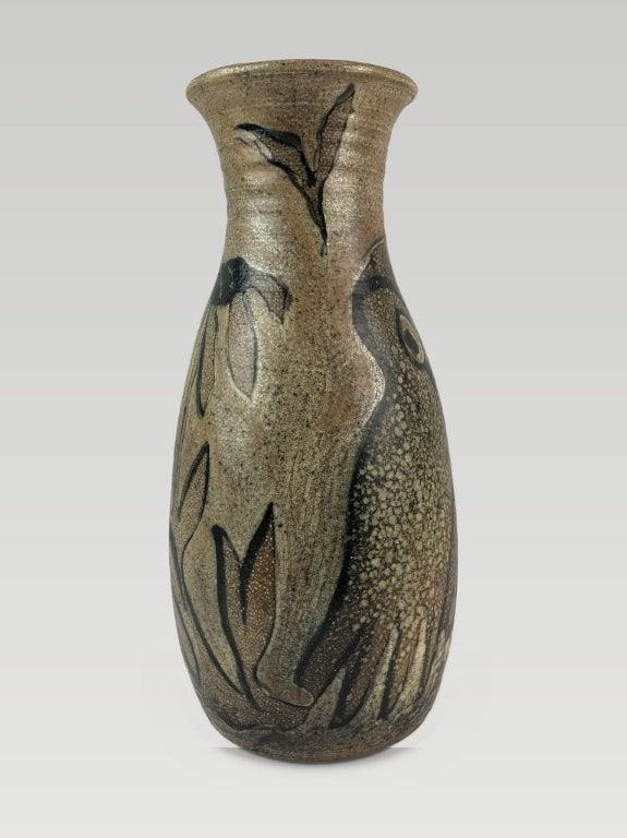 Little Mountain Pottery Owl Vase - 5