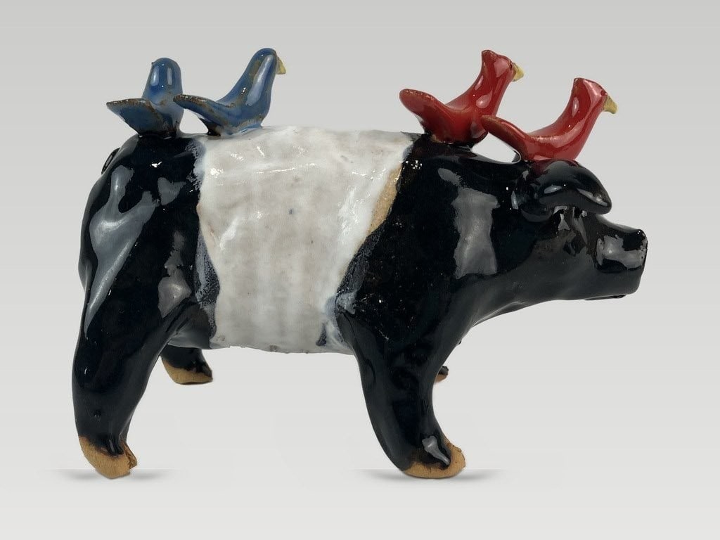 Lynn Bailey Pottery Pig - 4