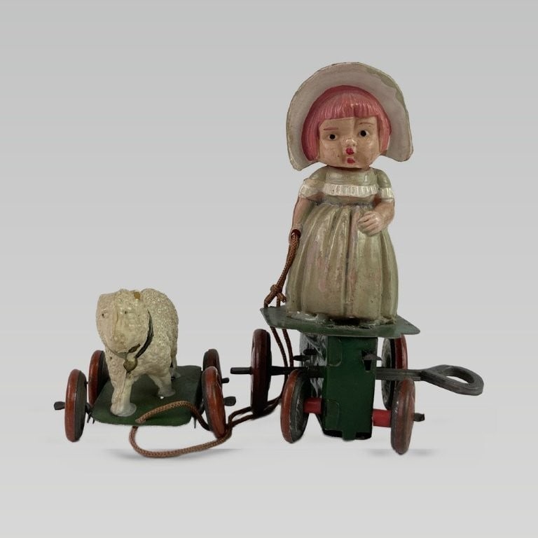 20th Century Mary and Lamb Wind-Up Toy - 3