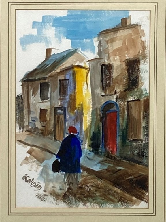 Seamus O'Colmain, European Street Scene, Watercolor - 2