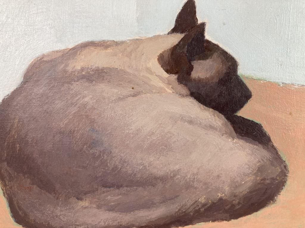 Clifford Hall, Siamese Cat, Oil Painting - 3