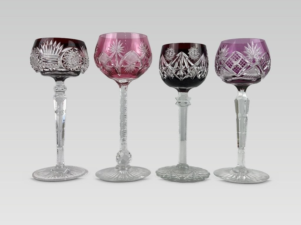 Four Cut-to-Clear Glasses - 2