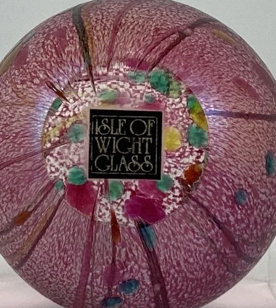 Isle of Wight Summer Fruits Art Glass Paperweight - 5