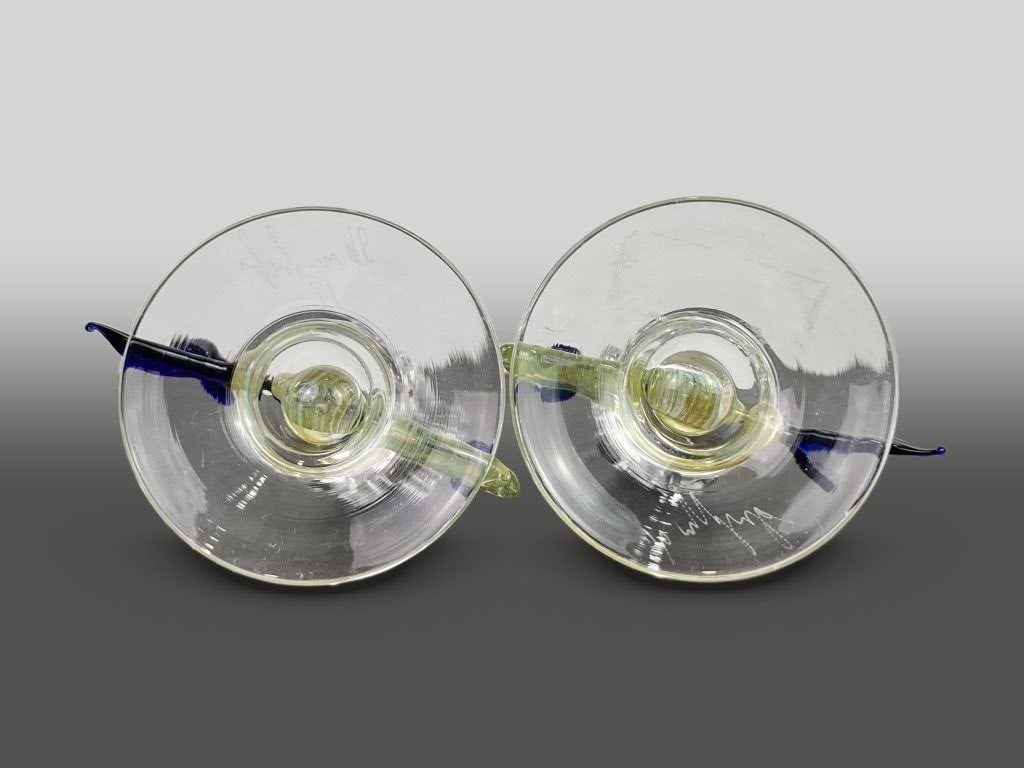 Gazelle Glass Art Glass Fish Salt and Pepper Shakers - 9