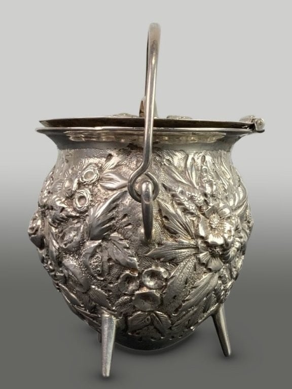 W. H. Saxton Sterling Silver Mustard Pot - 2