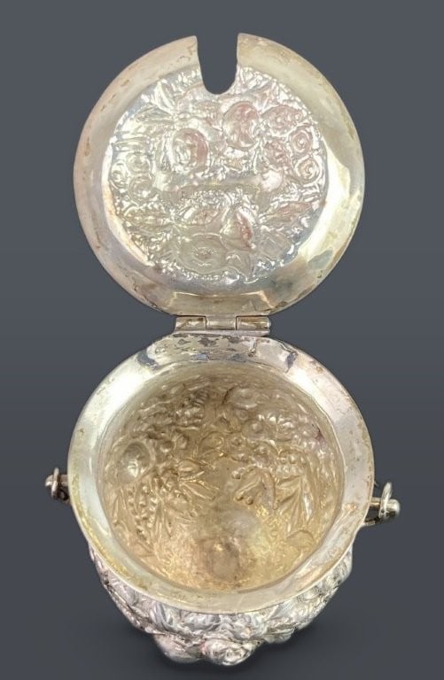 W. H. Saxton Sterling Silver Mustard Pot - 5