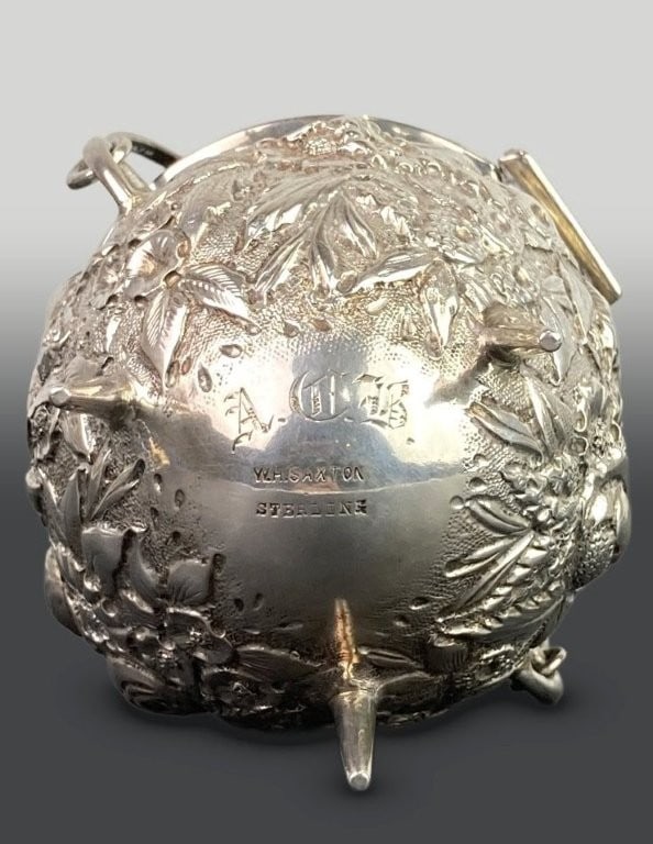 W. H. Saxton Sterling Silver Mustard Pot - 6
