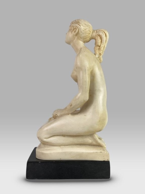 A. Santini Woman and Dog Sculpture - 2