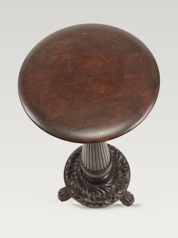 19th Century Carved Mahogany Pedestal - 3