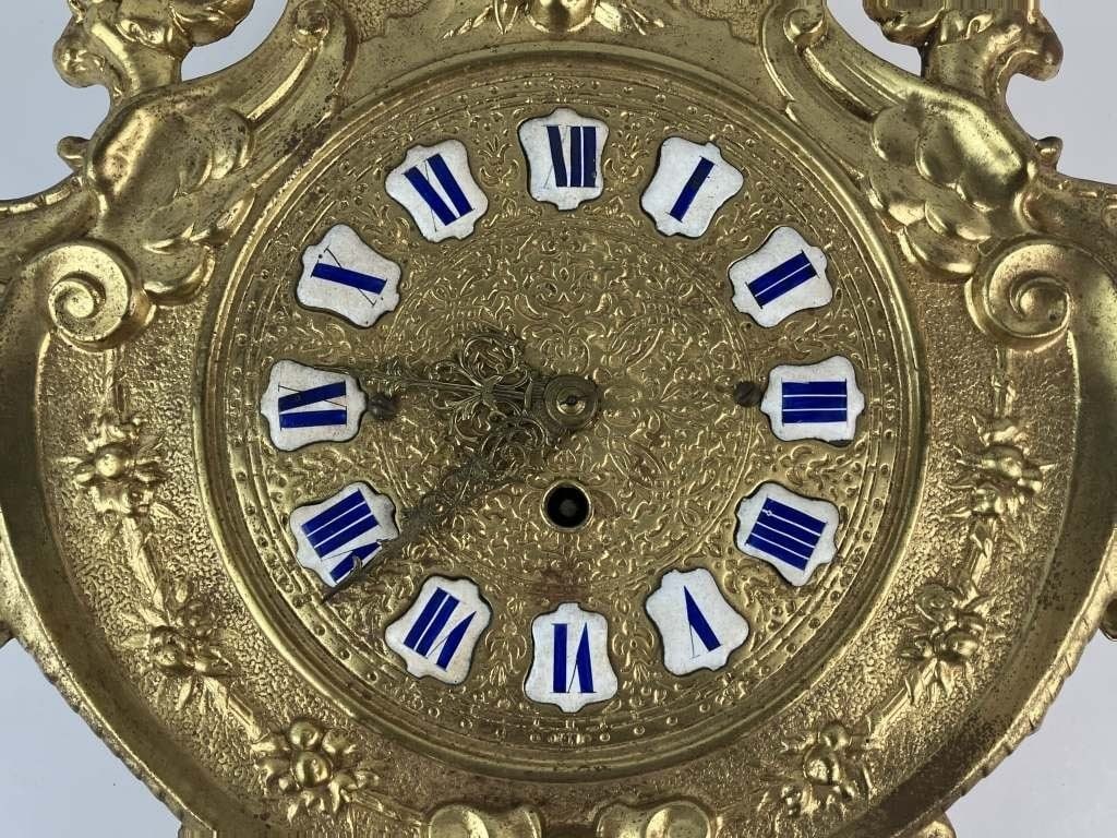 Gustav Becker Brass Ormolu Wall Clock - 3