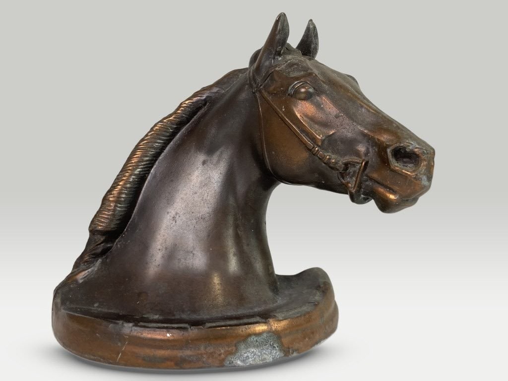 Cast Metal Horse Head Bookend (1 of 5)