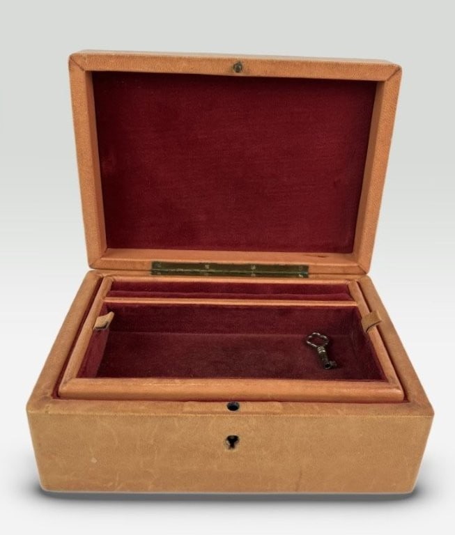 Italian Leather Jewelry Box - 4