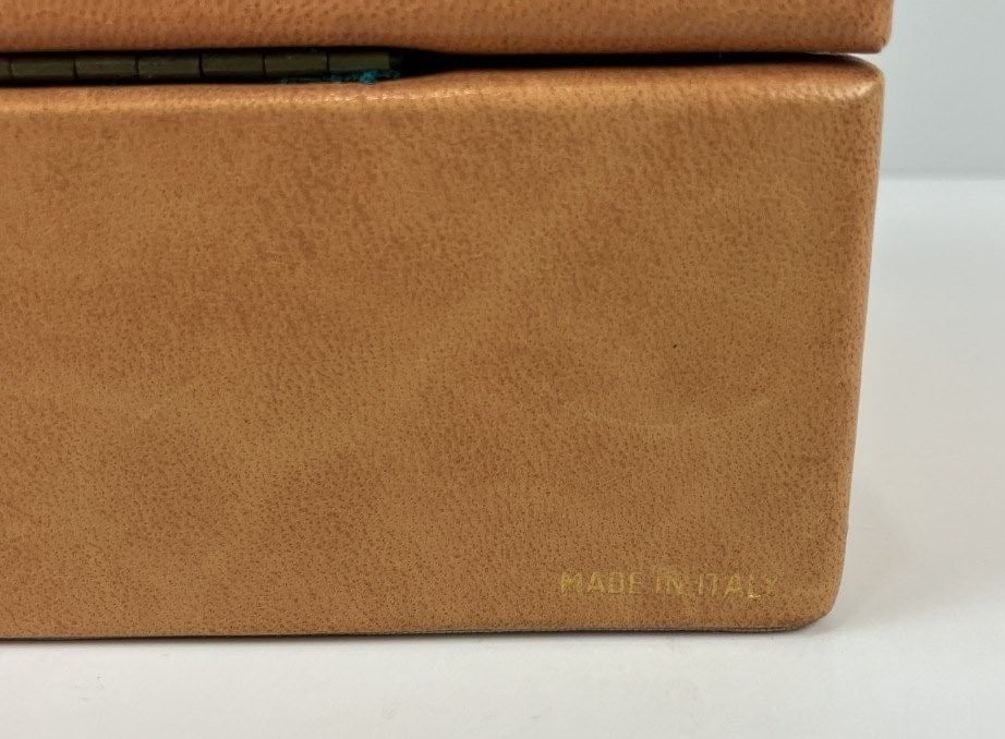 Italian Leather Jewelry Box - 8