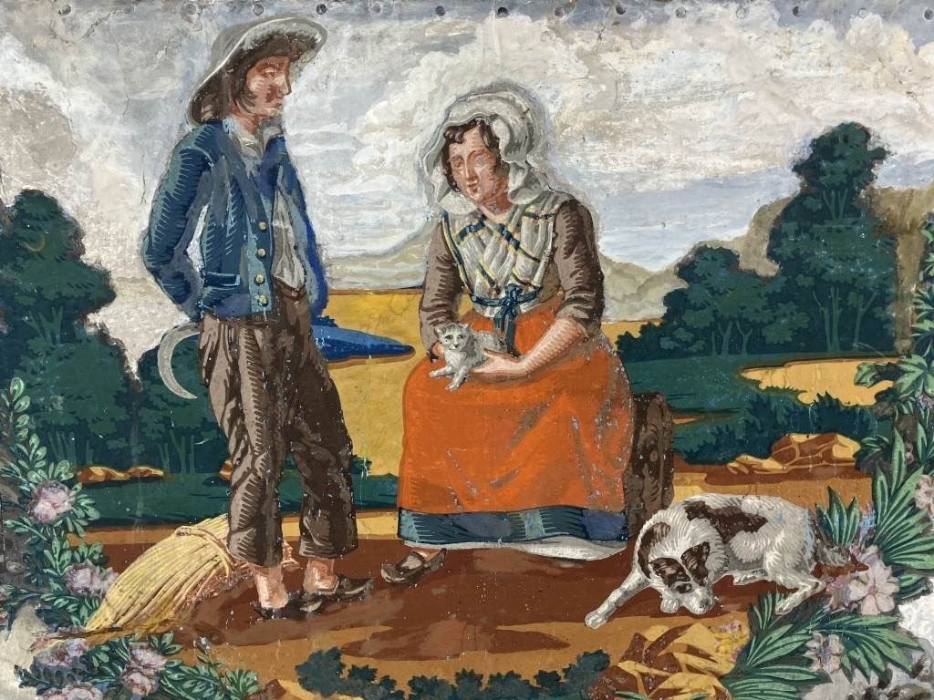 19th Century Scenic French Wallpaper Panel - 2