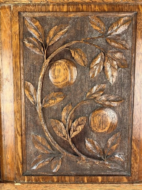 Carved Oak Architectural Panel - 2