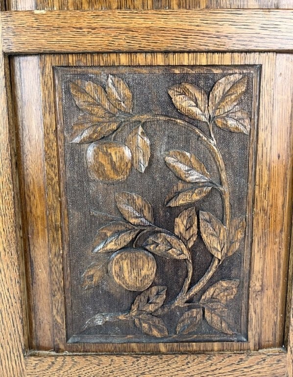 Carved Oak Architectural Panel - 3