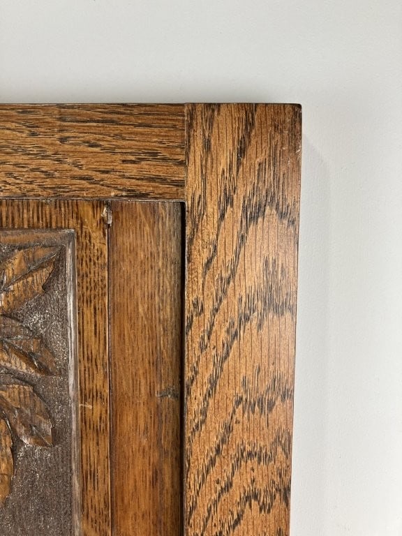 Carved Oak Architectural Panel - 4