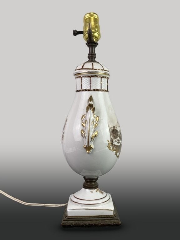 Porcelain de Paris Lamp - 5