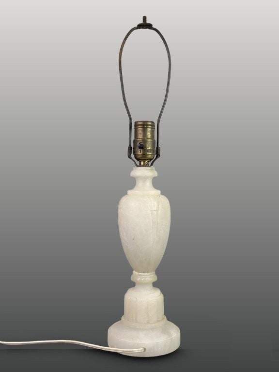 Carved Alabaster Lamp - 3