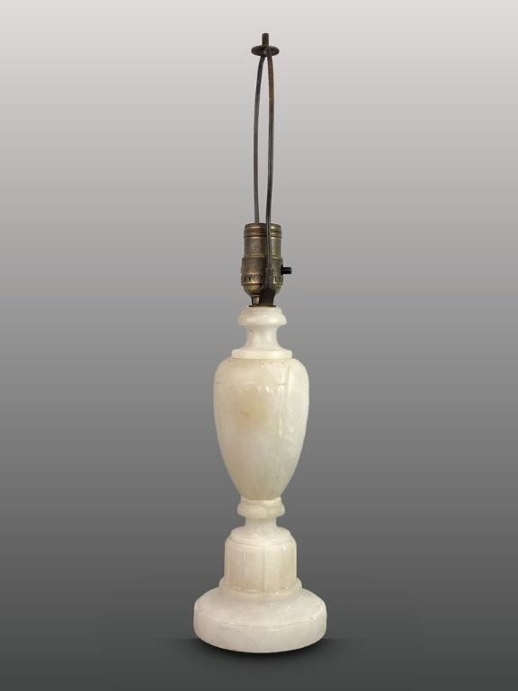 Carved Alabaster Lamp - 4