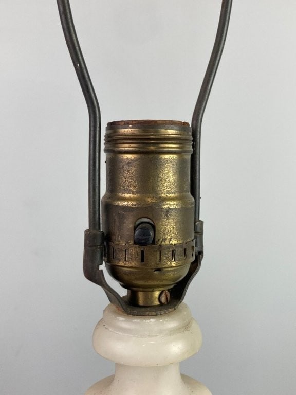 Carved Alabaster Lamp - 5