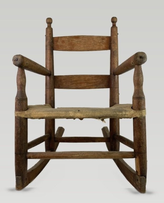 Childrens Country Oak Rocking Chair - 3