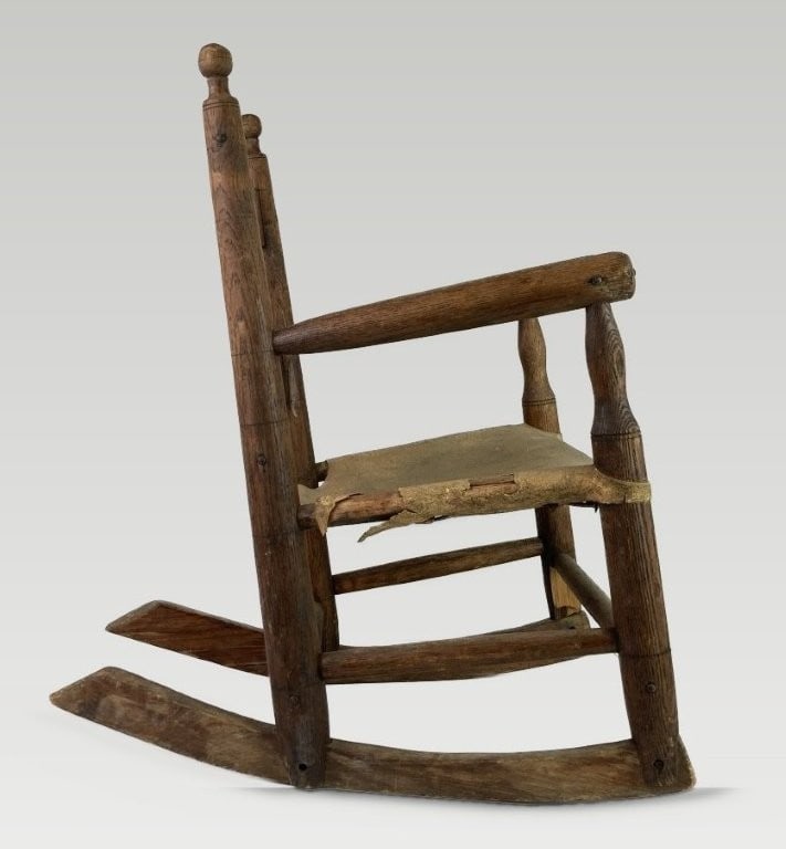Childrens Country Oak Rocking Chair - 5
