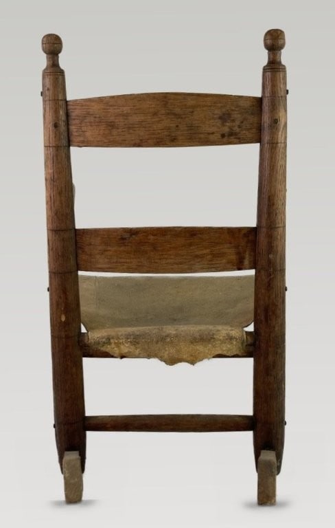 Childrens Country Oak Rocking Chair - 6