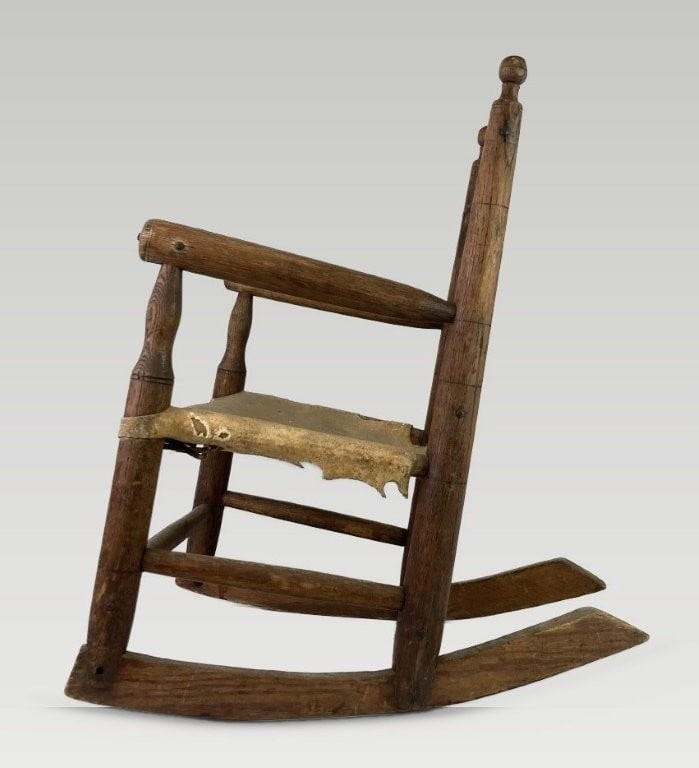 Childrens Country Oak Rocking Chair - 7