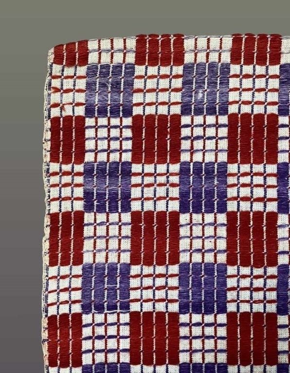 Three Color Overshot Coverlet - 3