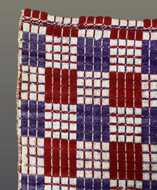 Three Color Overshot Coverlet - 6