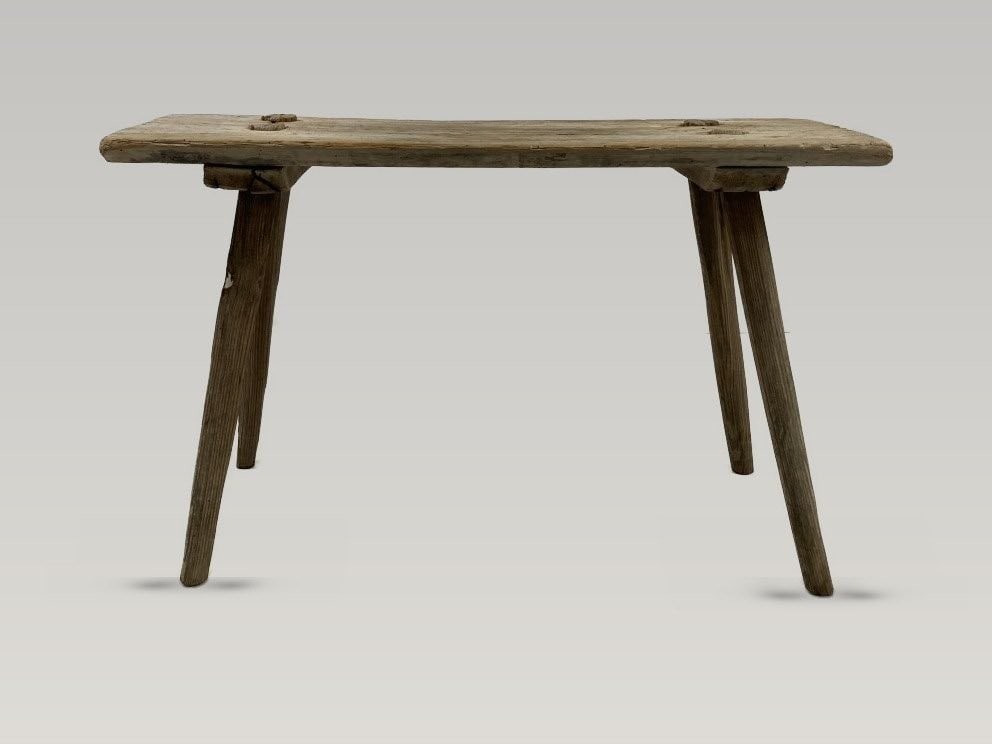 Primitive Wood Country Bench - 2
