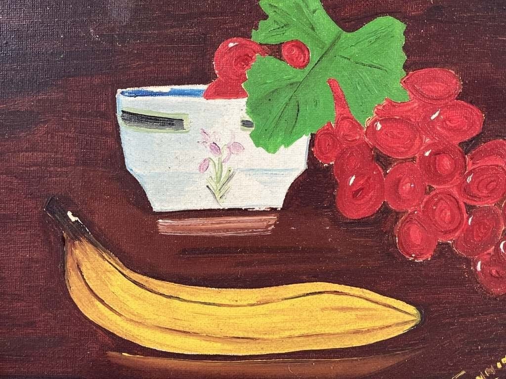 Mid-Century, Folk Art Still Life, Oil Painting - 2