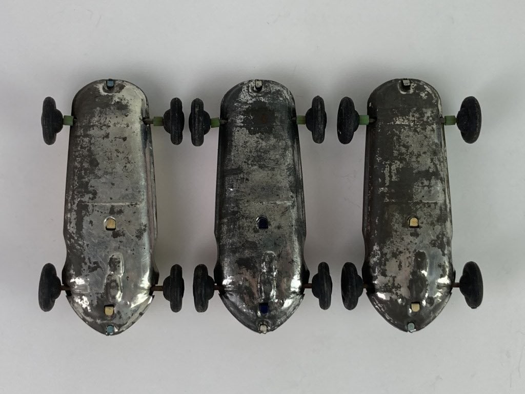 Vintage Tin Litho Race Cars - 6