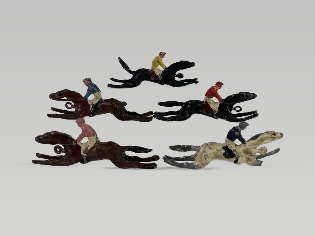 Set of Cast Metal Escalado Race Horses - 3
