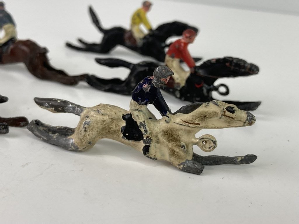 Set of Cast Metal Escalado Race Horses - 4