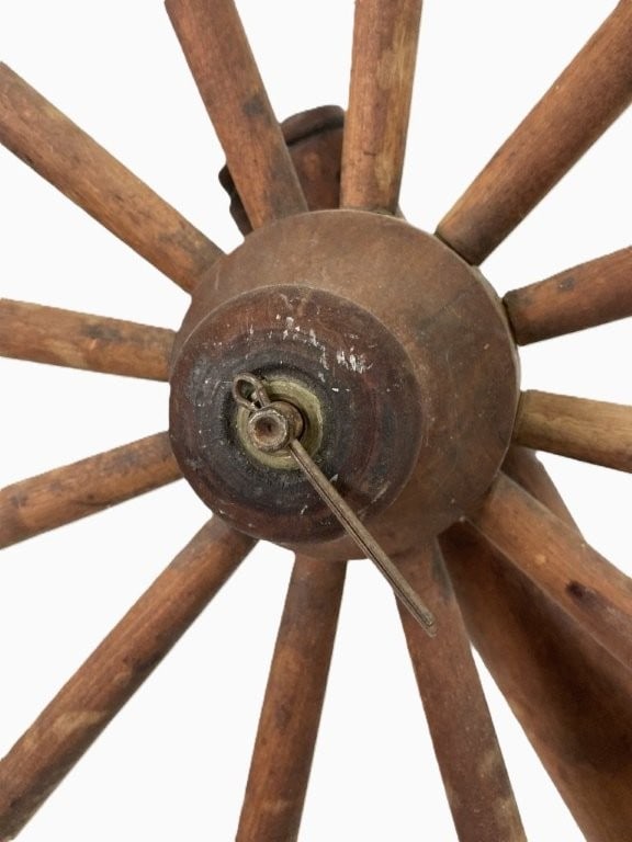 Large Primitive Spinning Wheel - 4