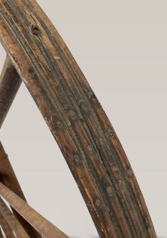 Large Primitive Spinning Wheel - 5