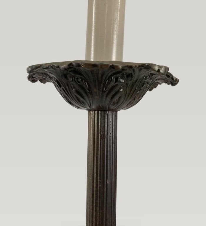 Neoclassical Revival Wrought-Iron Floor Lamp - 2
