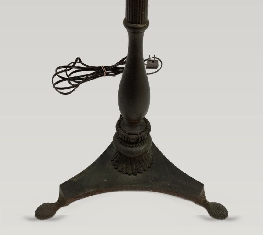 Neoclassical Revival Wrought-Iron Floor Lamp - 3