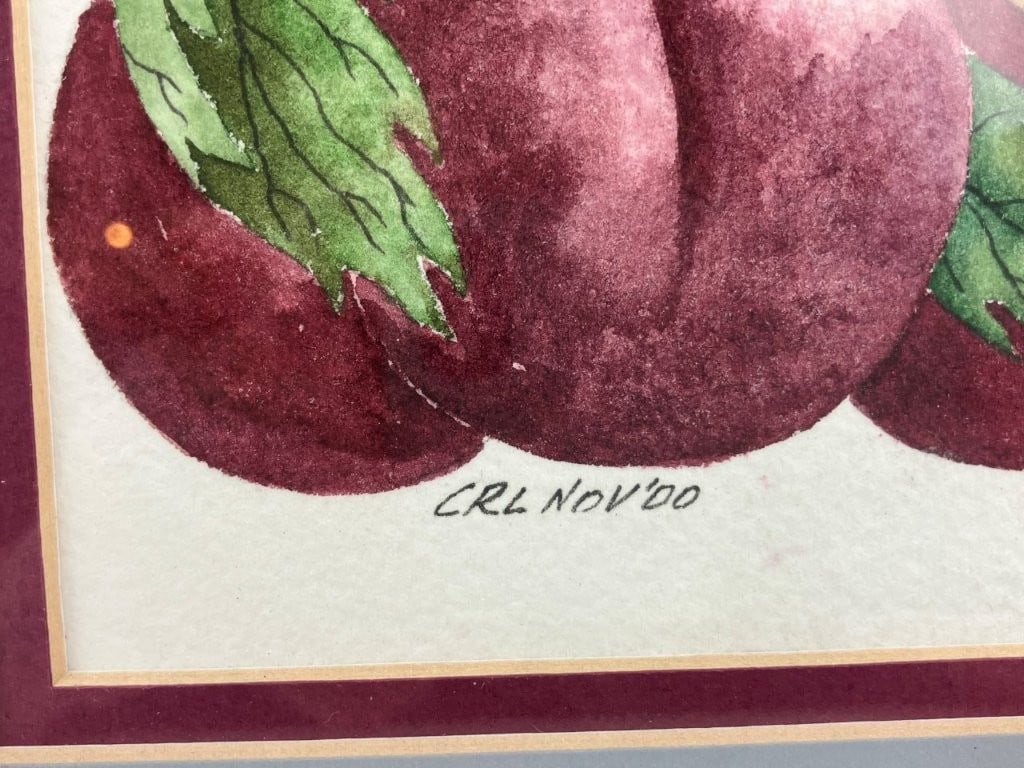 Set of Fruit Still Life Watercolor Paintings - 13