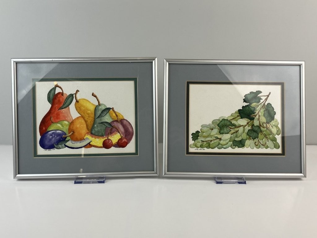 Set of Fruit Still Life Watercolor Paintings - 2