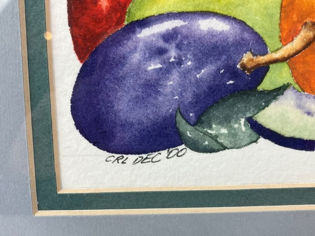 Set of Fruit Still Life Watercolor Paintings - 4