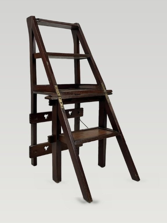 Arts and Crafts Metamorphic Library Chair - 2